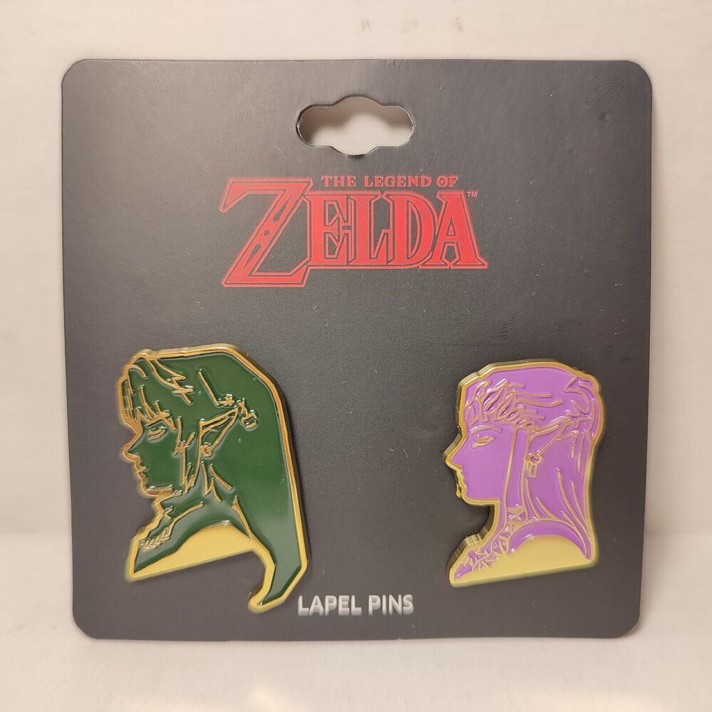 The Legend Of Zelda Twilight Princess Link And Zelda Enamel Pins Official Set